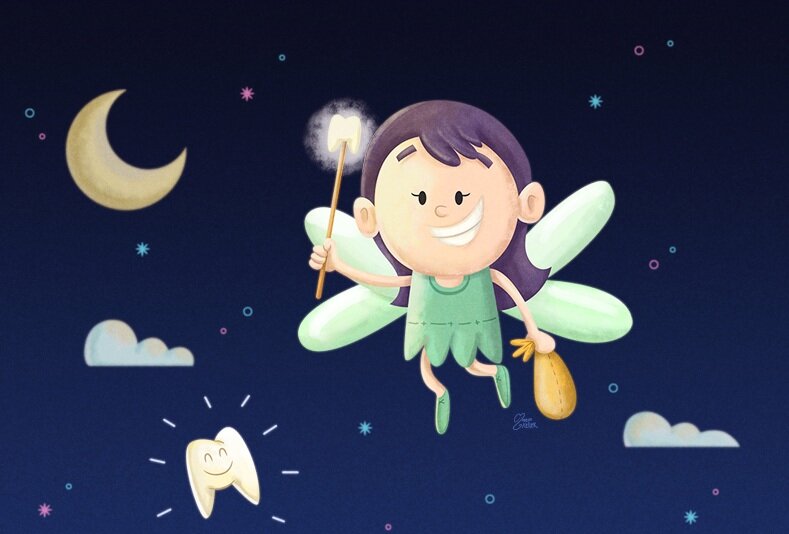 Как-то так полагается выглядеть настощей Зубной Фее... Картинка из интернета. 