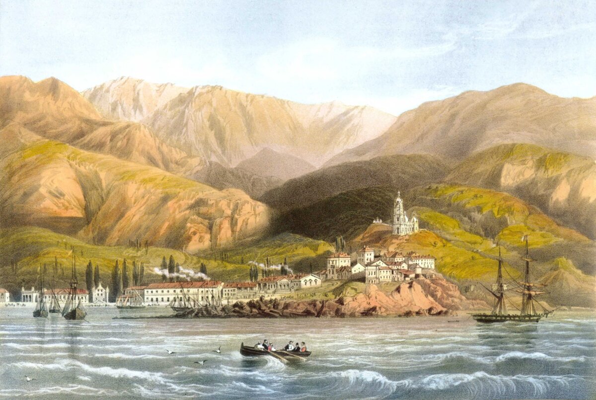 Картина Карла Бассоли. Пейзажи и достопримечательности Крыма.