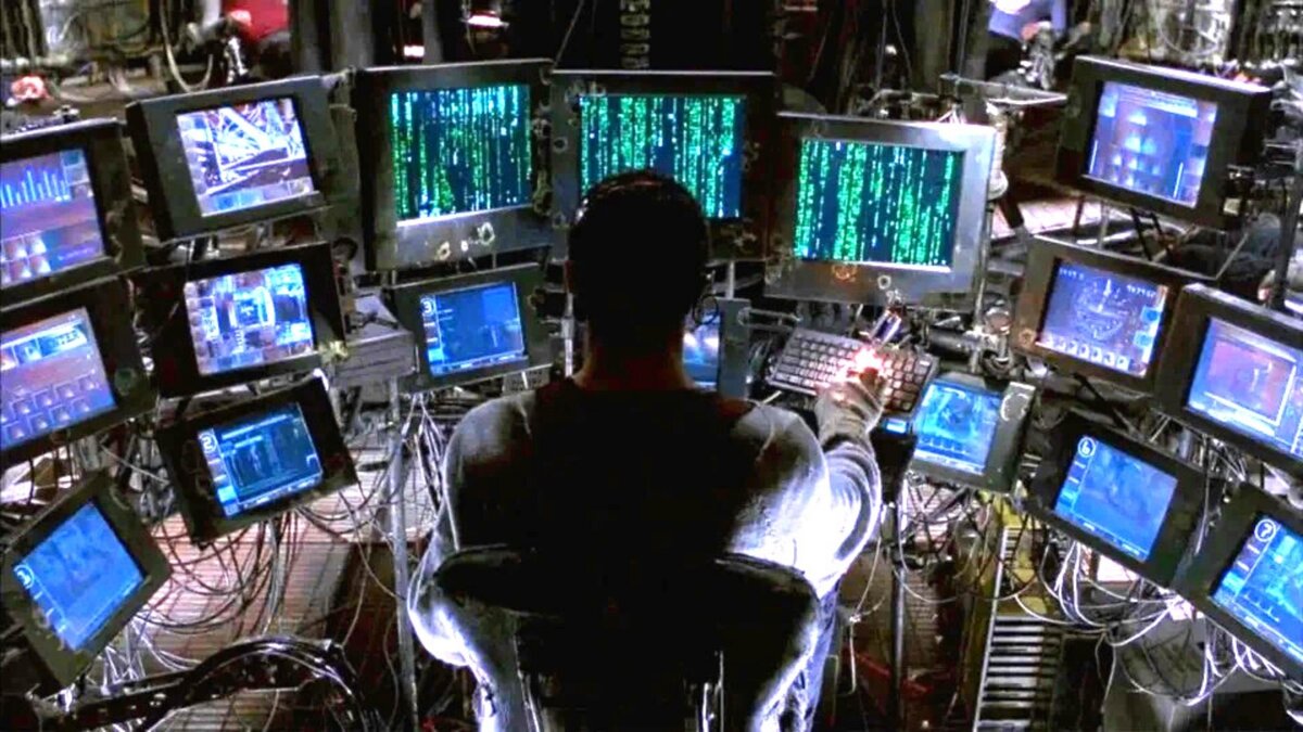 Кадр из фильма "Матрица".