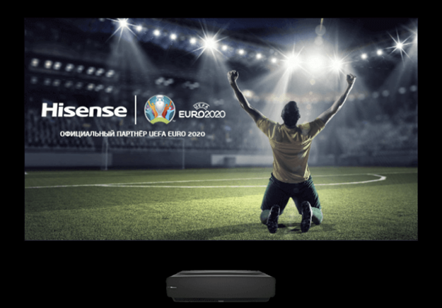 Телевизор Hisense Laser TV https://ru.hisense.com/tvs/HisenseH100LDA100/  