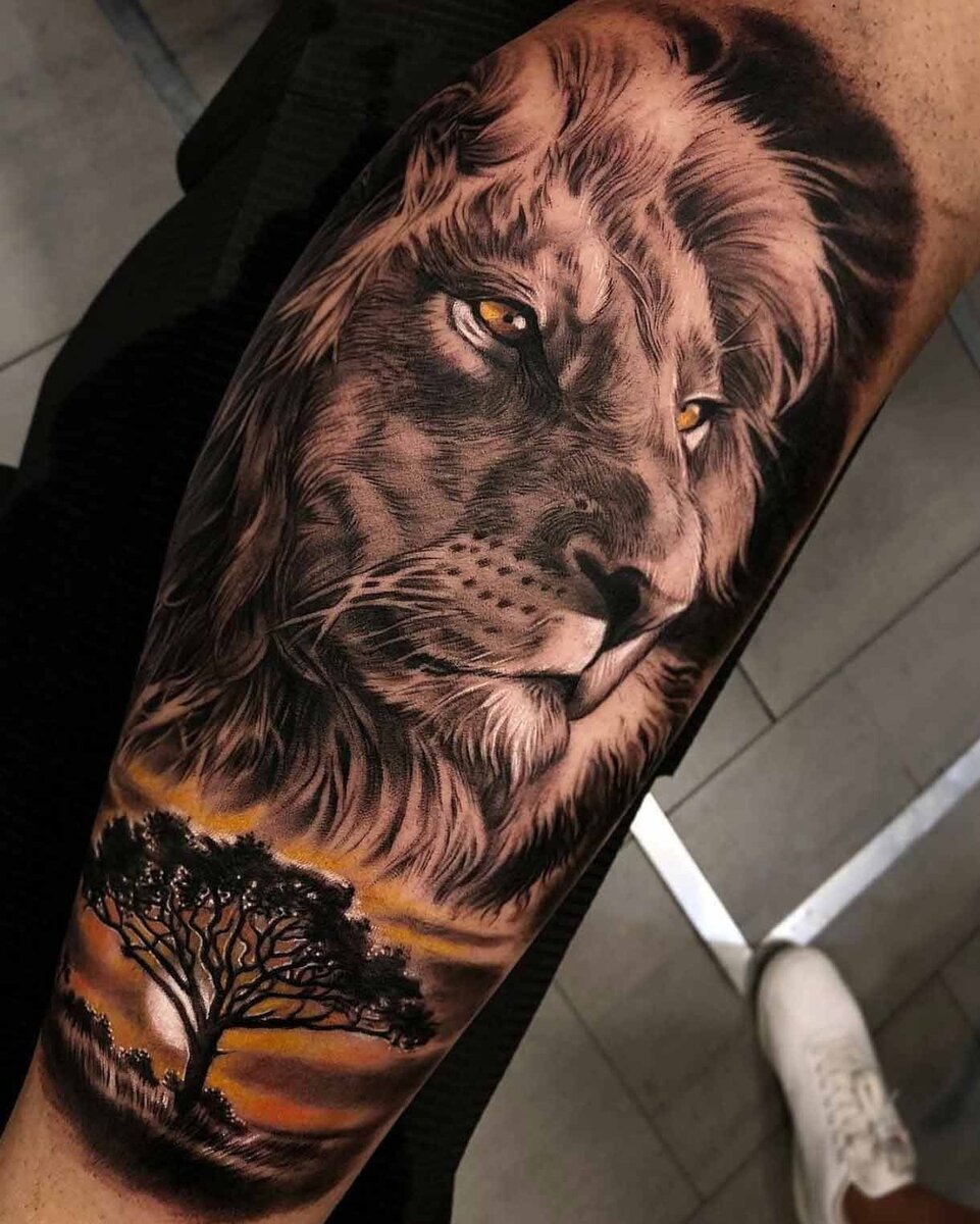 Фото татуировок львов - мощное выражение силы и власти