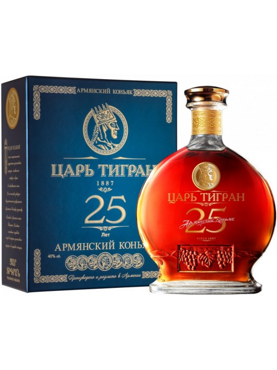 Коньяк Царь Тигран 25 - фото из открытых источников в интернете (Яндекс картинки).