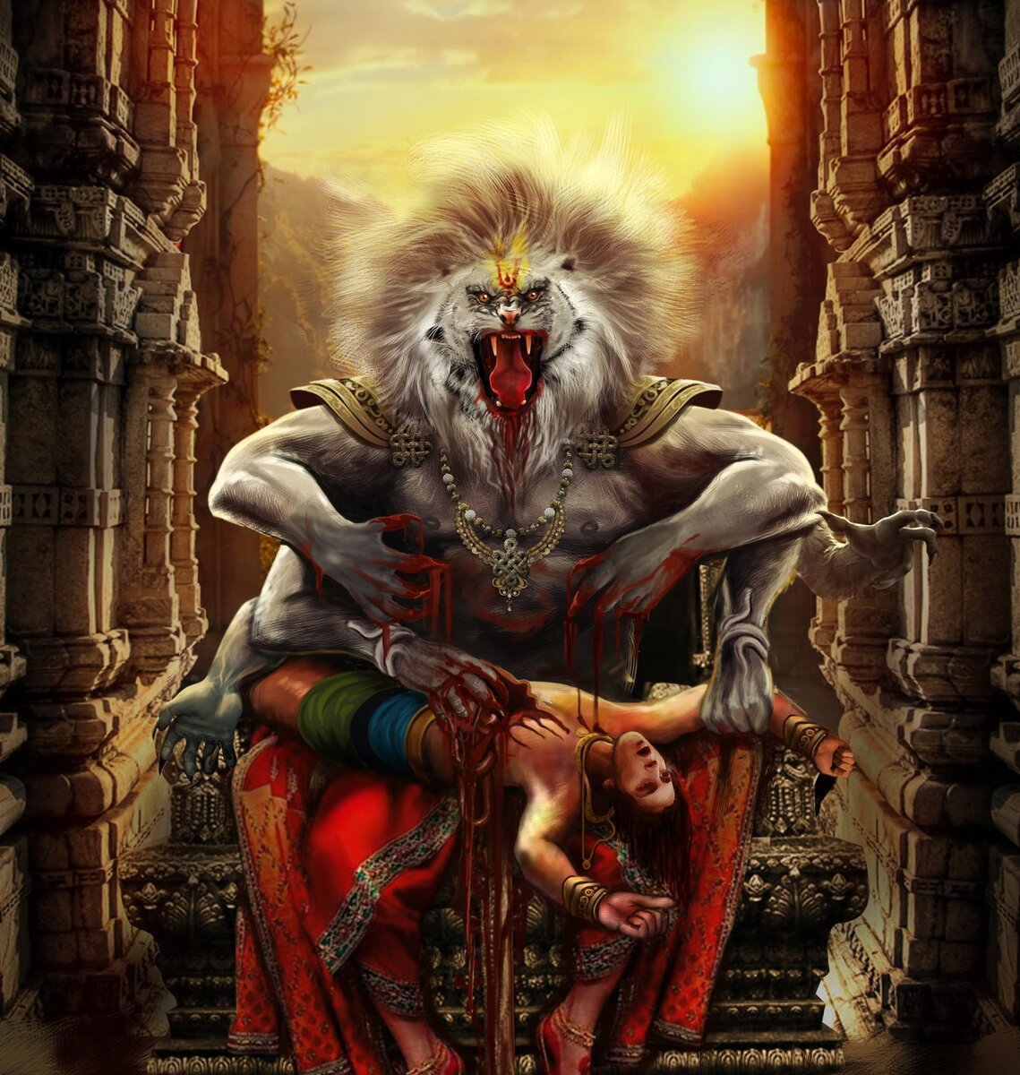Бог Лев в Индии