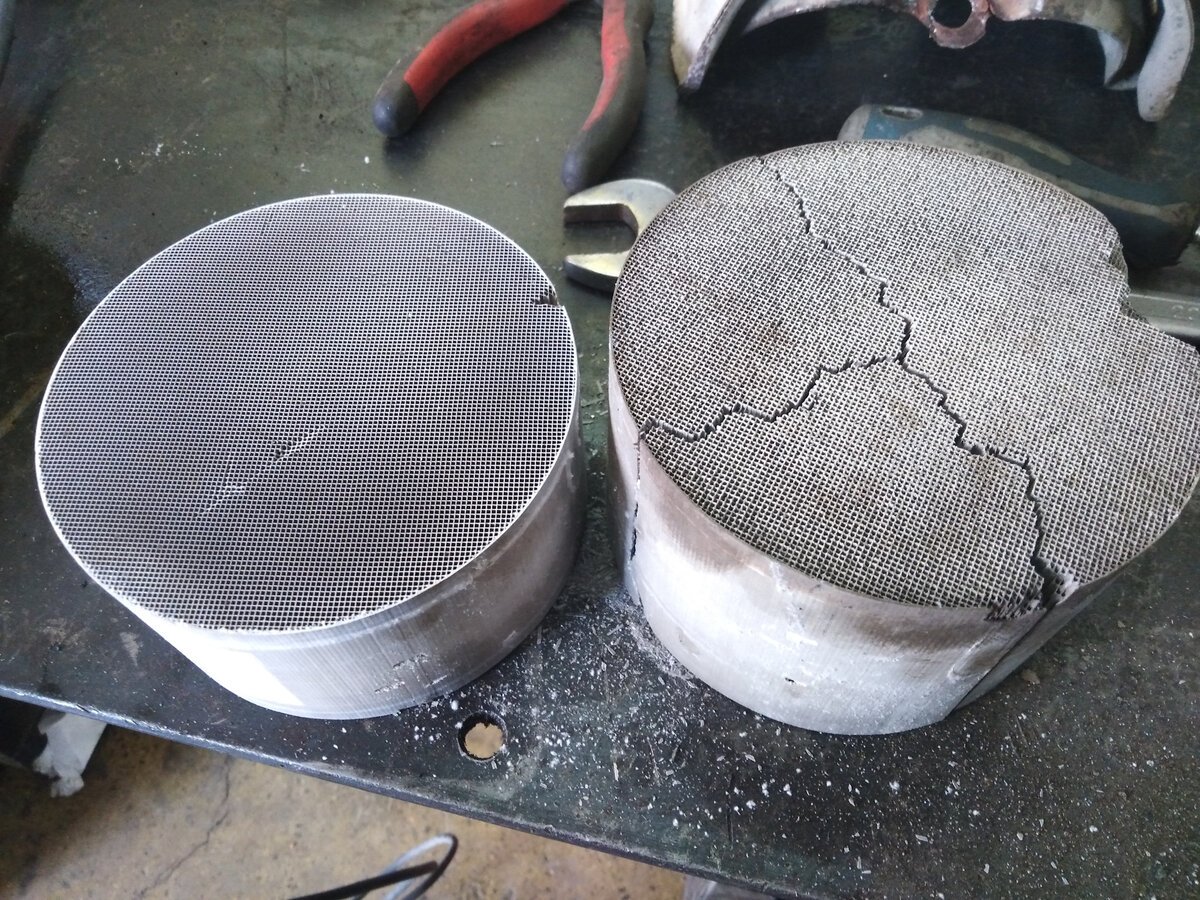 Разрушенный катализатор