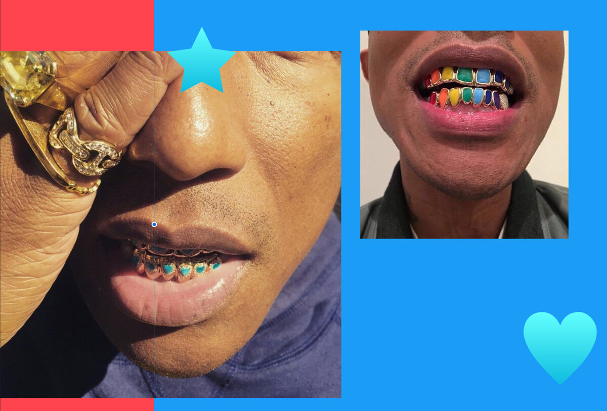 предыдущие фиксы ( грилзы) Фарреллу надоели! фотоколлаж автора 