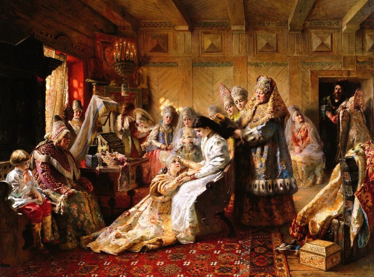 Под венец. худ. К. Е. Маковский. 1890 г.