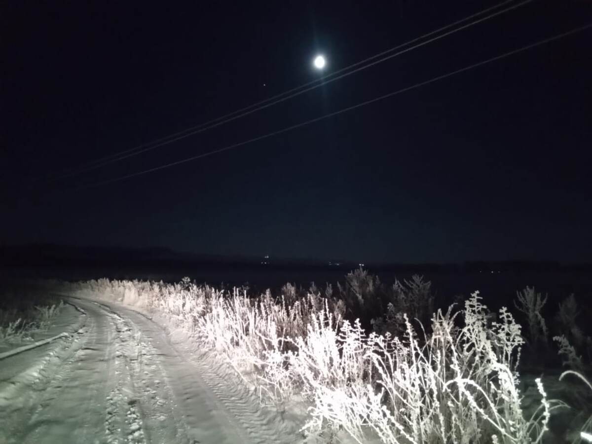 Ночью в деревне очень красиво!