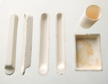 Фарфоровые лодочки для сжигания и тигель