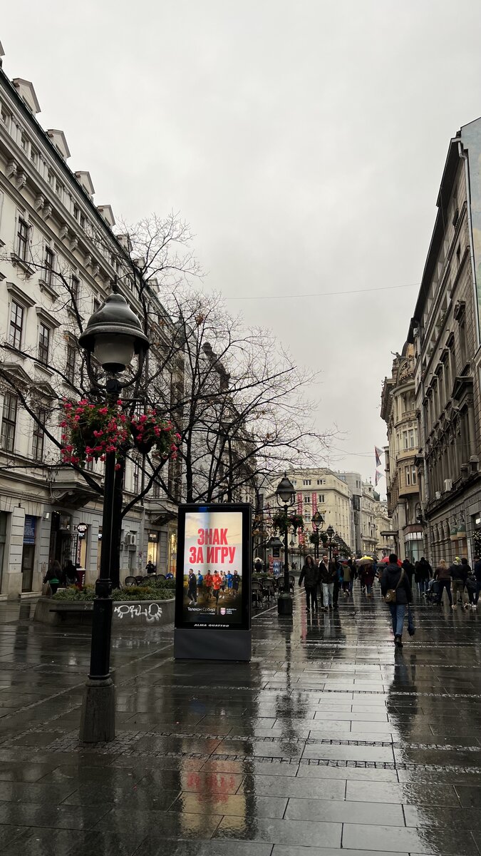 Дождливый Белград