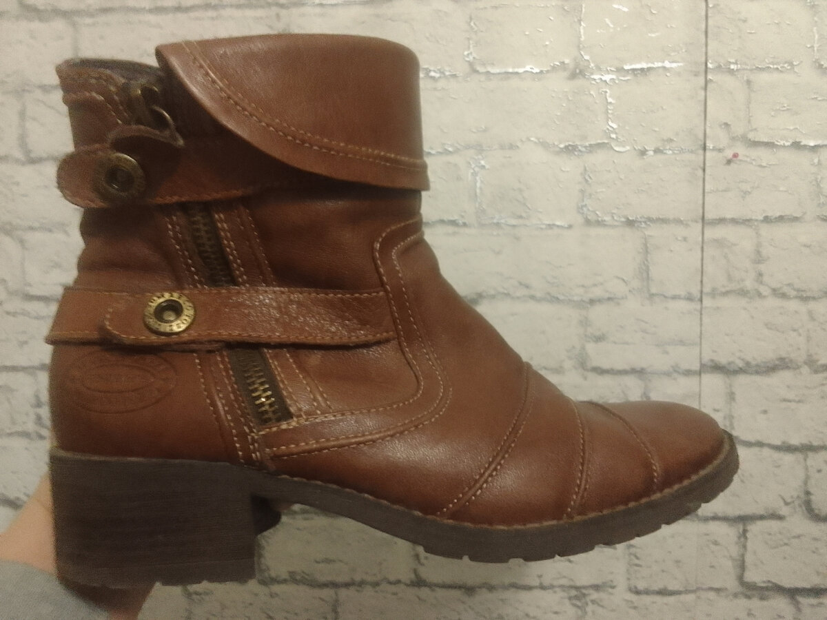 Полусапожки Marco Tozzi из секонда за 350 рублей