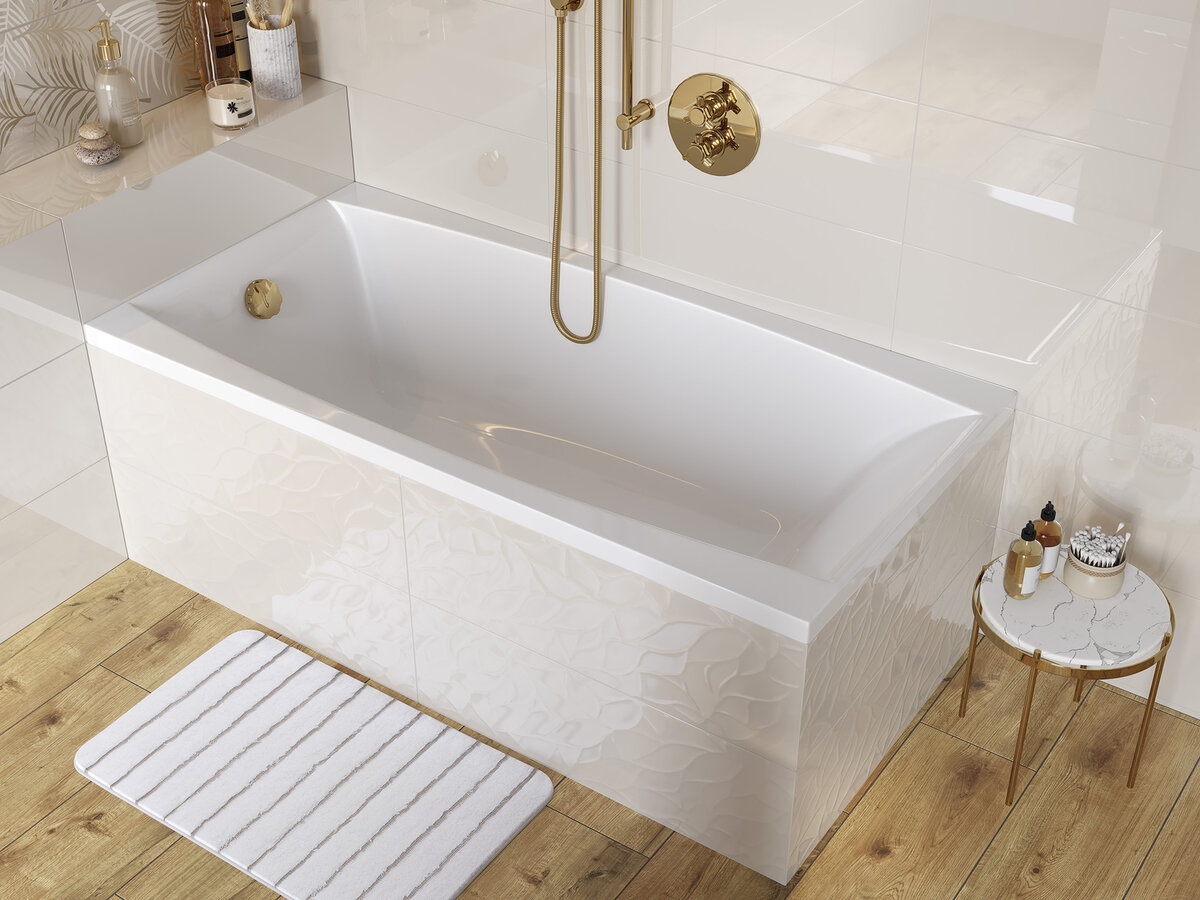 Прямоугольная акриловая ванна VIRGO бренда Cersanit