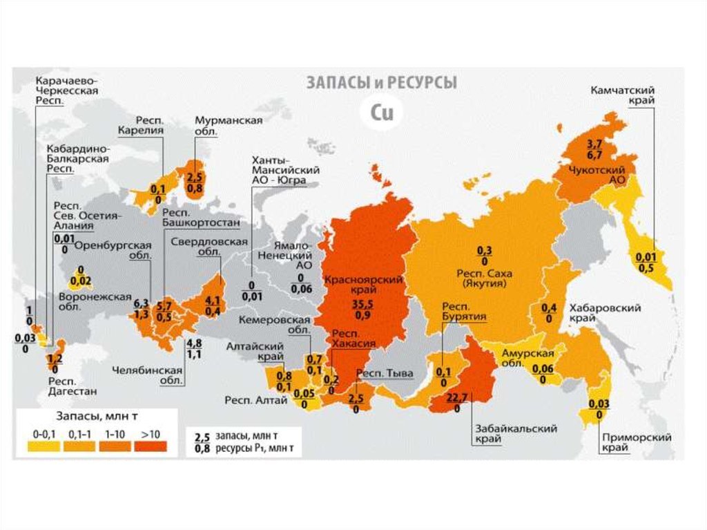 Производство меди алюминия никеля свинца и цинка на урале контурная карта