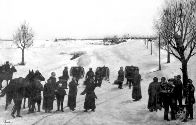 Н. Волков. Обстрел Елатьмы красногвардейцами в 1918 году