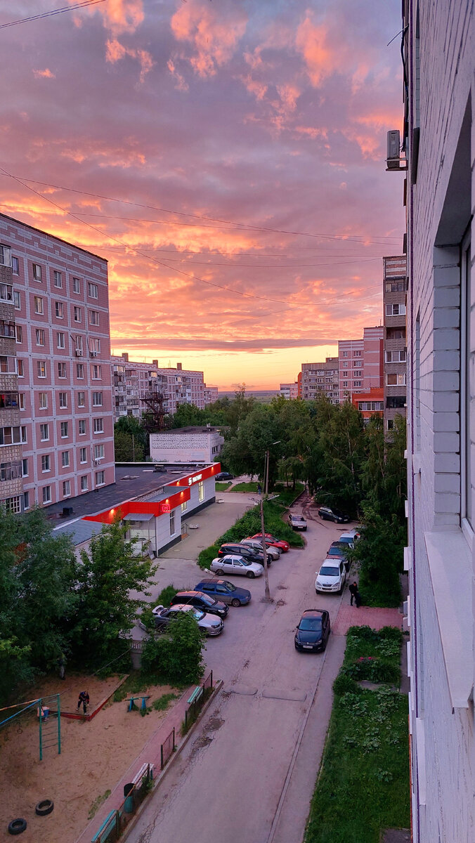 Вид с балкона.