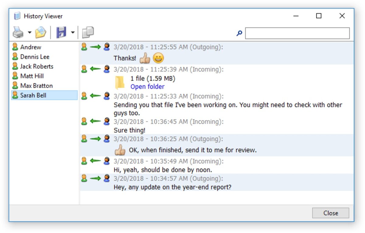 Чат для локальной сети Softros LAN Messenger