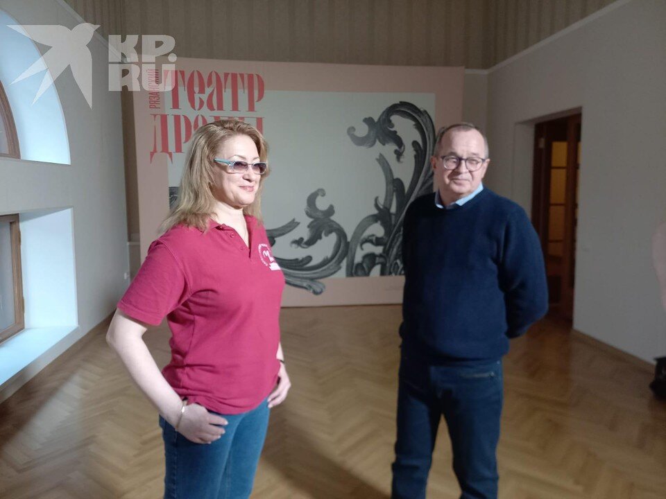     Художественный руководитель Сергей Герт и актриса Татьяна Алексеева встретились с рязанскими журналистами. Анастасия КУДРЯШОВА