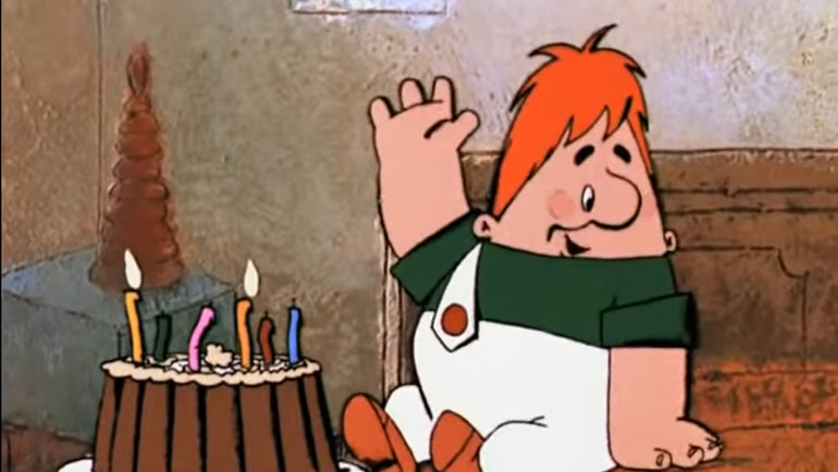    Кадр из мультфильма «Малыш и Карлсон»