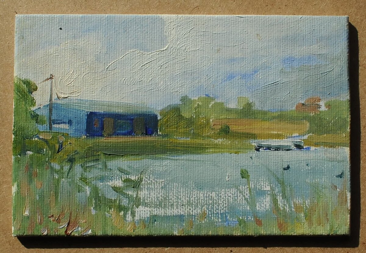 10x15 см. Масло, картон. 2019 г.