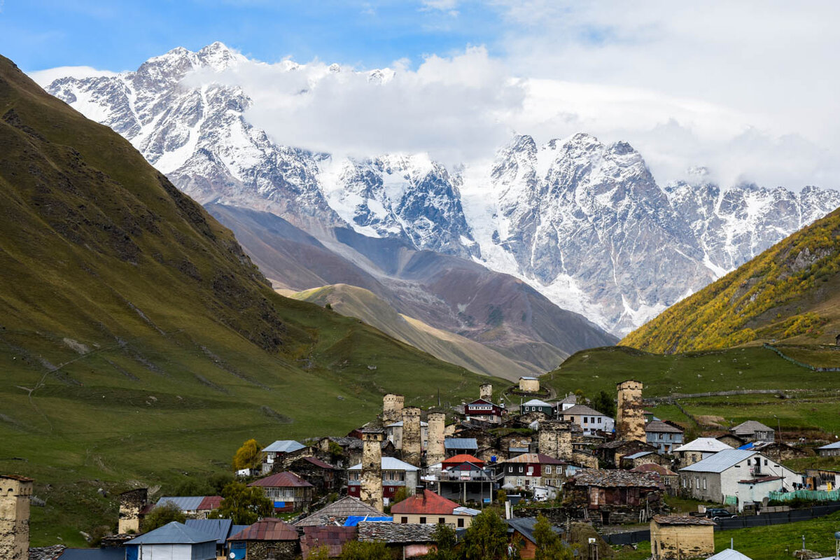 Село Ушгули Грузия