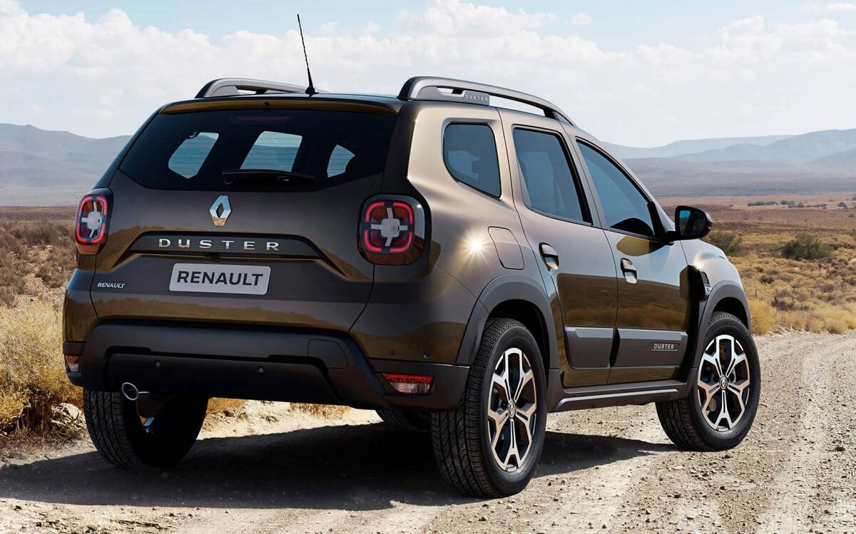 Вид сзади Renault Duster 2021