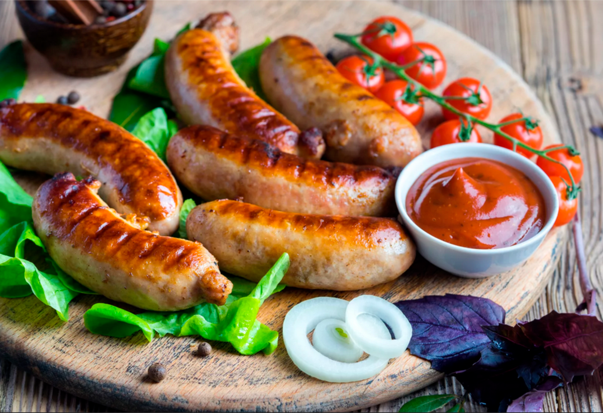 Колбаски, сочные