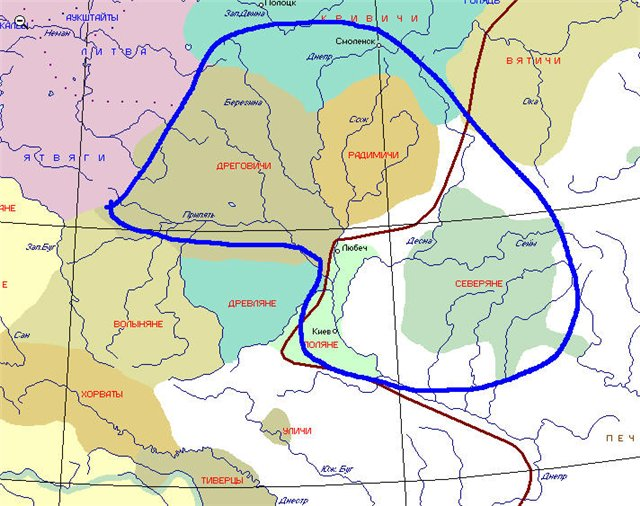 До прихода славян на территории жили