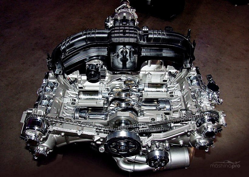 Оппозитный двигатель Boxer в разрезе