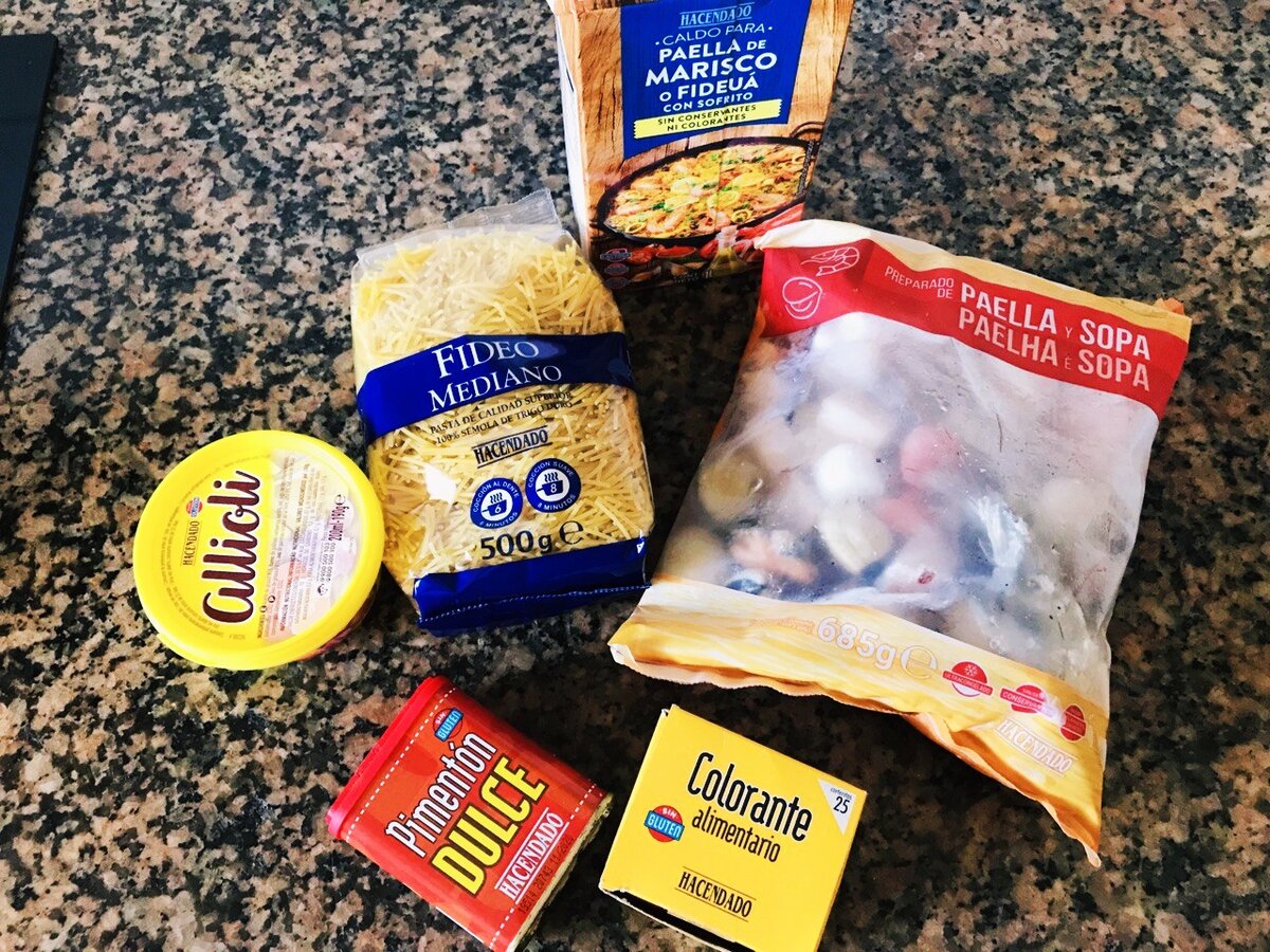 Ингредиенты из Меркадоны