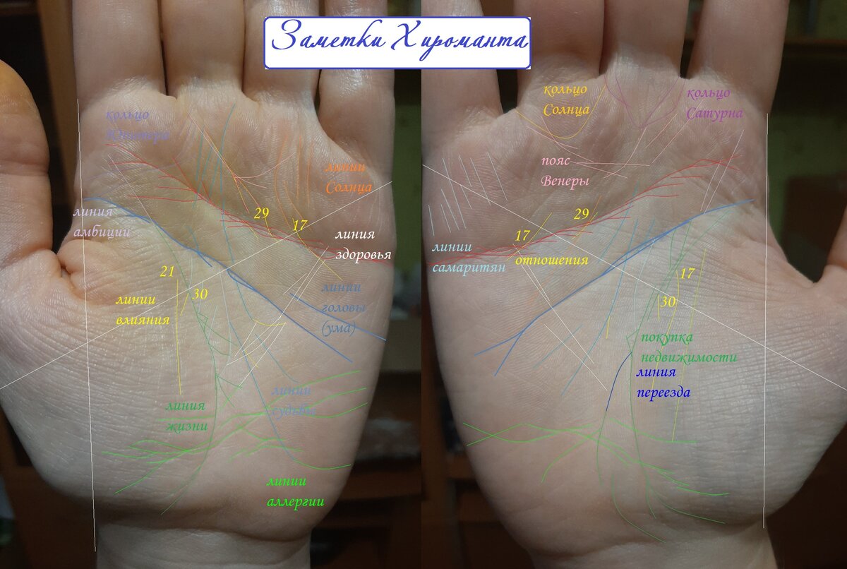 Линии меняются. Анализ руки. Полный анализ рук. Анализ по ладони. Анализ ладони хиромантия.