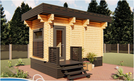 фото бани 3 на 6 из бревна