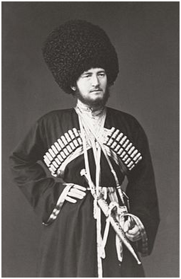 кавкасионский антропологический тип (сын имама Шамиля Гази-Мухаммад)