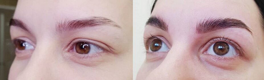 Эффект ДО / ПОСЛЕ, источник - https://www.instagram.com/browswallow/