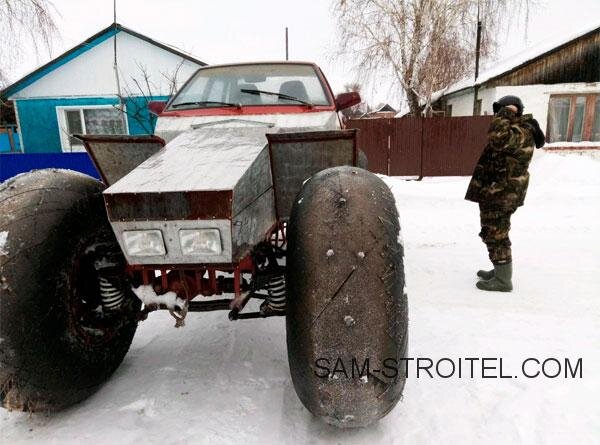 Самодельный Гусеничный Минитрактор с ПРИЦЕПОМ!Вездеход своими руками самодельная самоделка с лифано