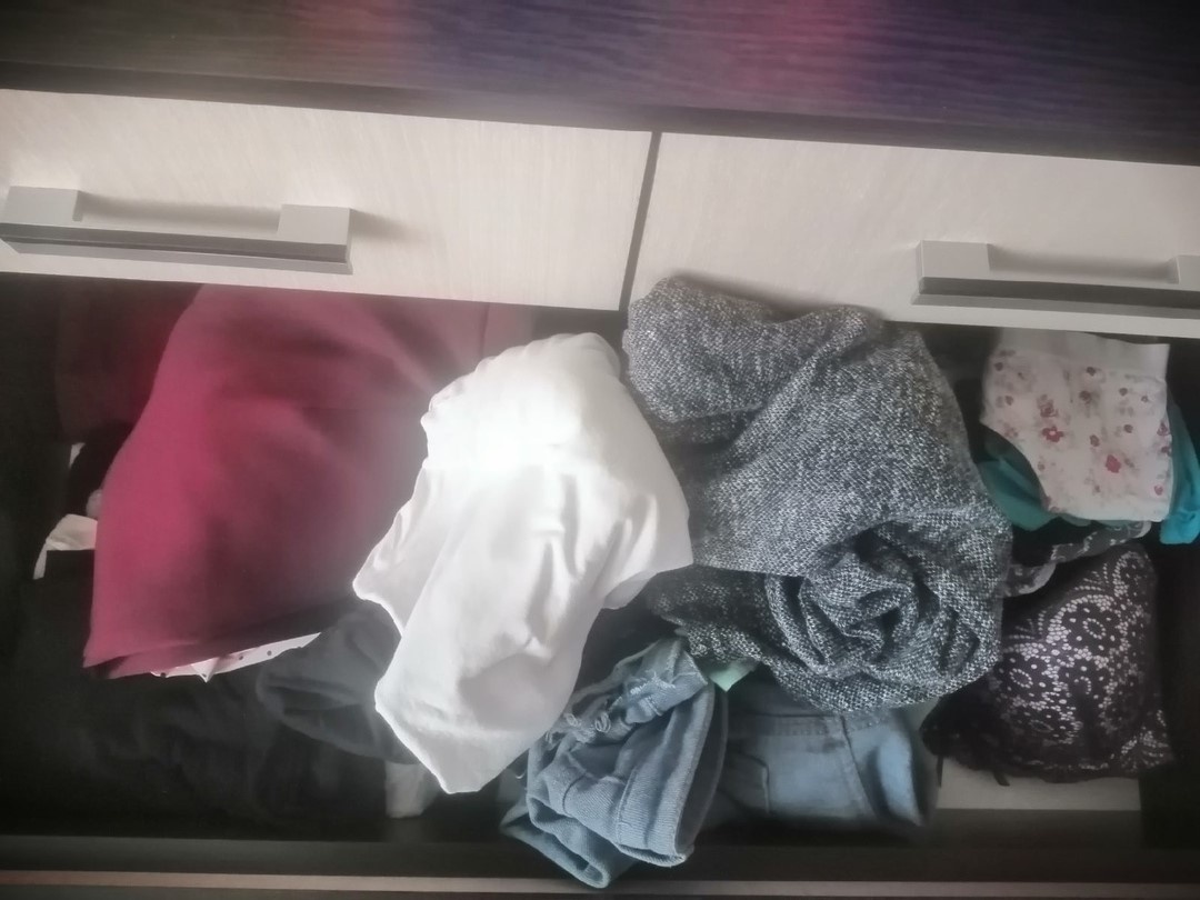 Мой комод при горизонтальном хранении