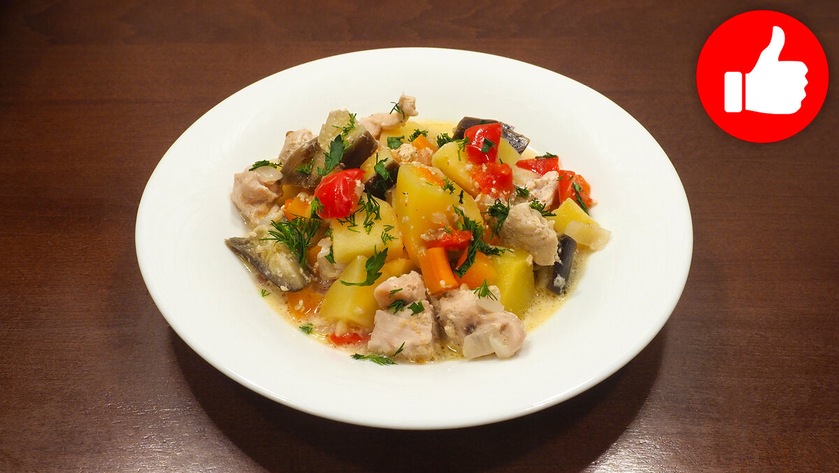 Картофель с курицей в мультиварке