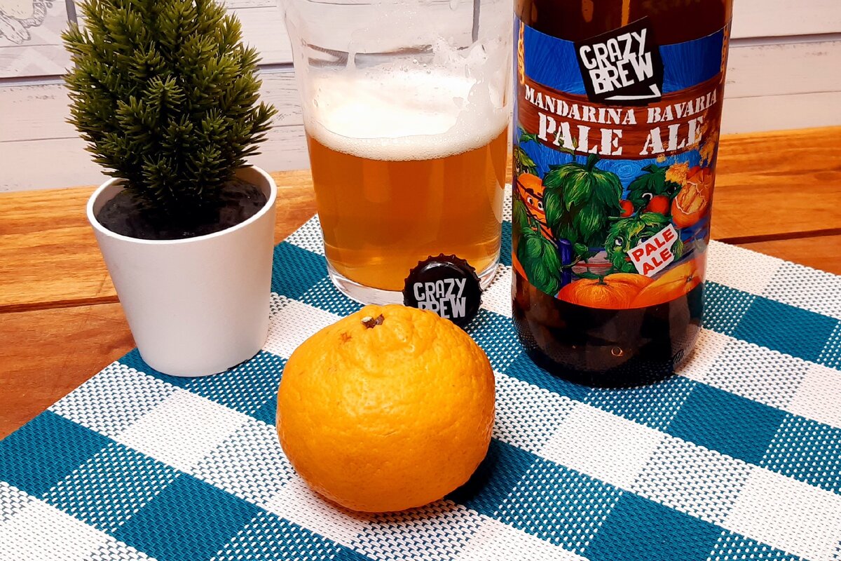 Mandarina Bavaria Pale Ale от тагильской Crazy Brew - чем завершилась битва  мандаринов и хмеля | Смысл пива | Дзен