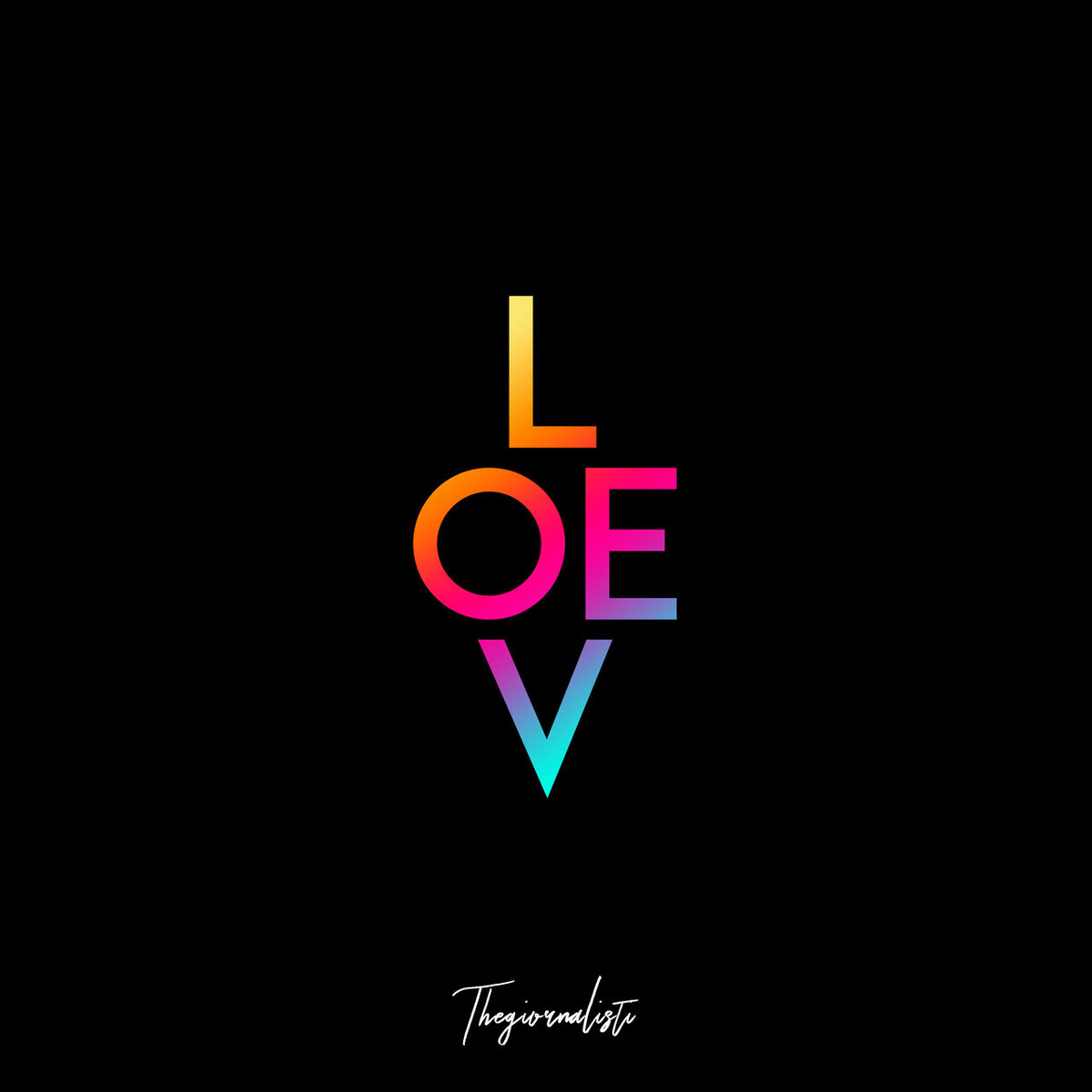 Обложка самого популярного альбома группы Thegiornalisti - Love. 2018