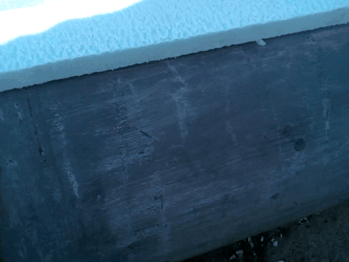 Первая полоса пенопласта