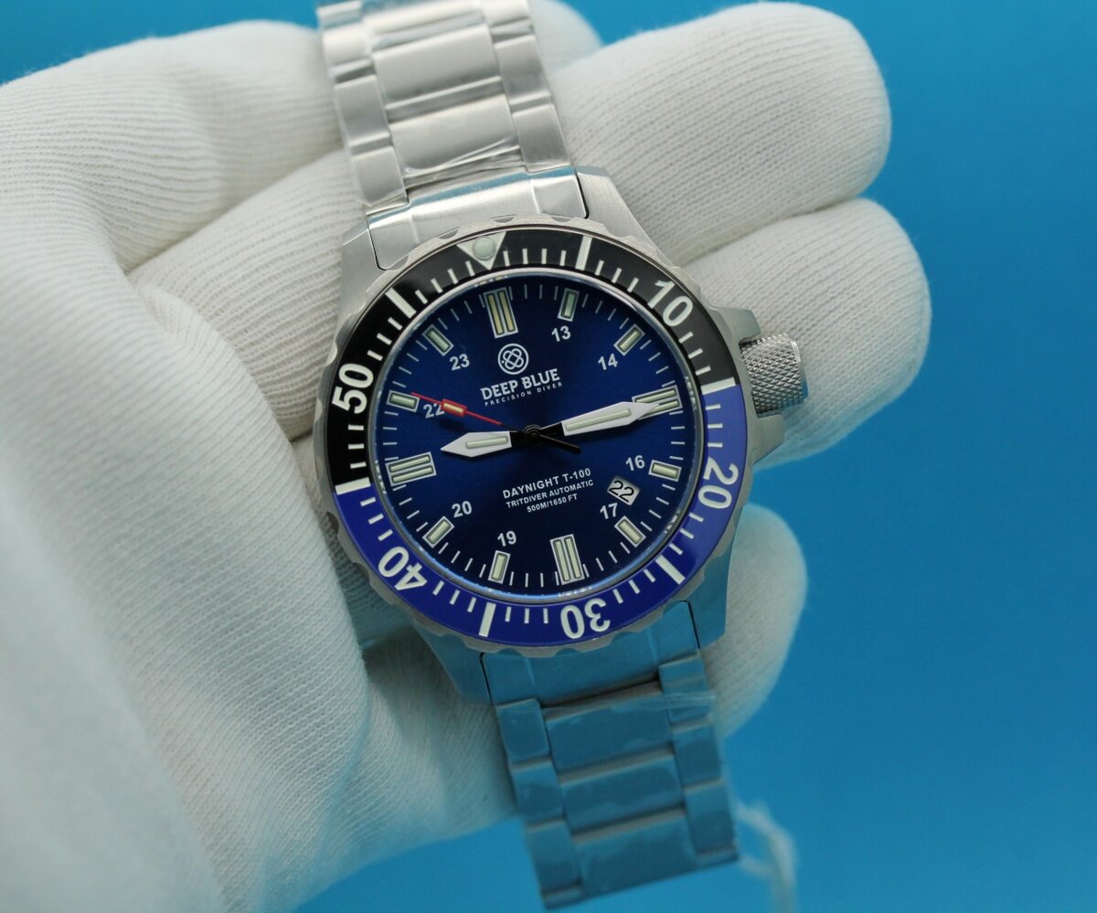Мужские наручные дайверские часы Deep Blue