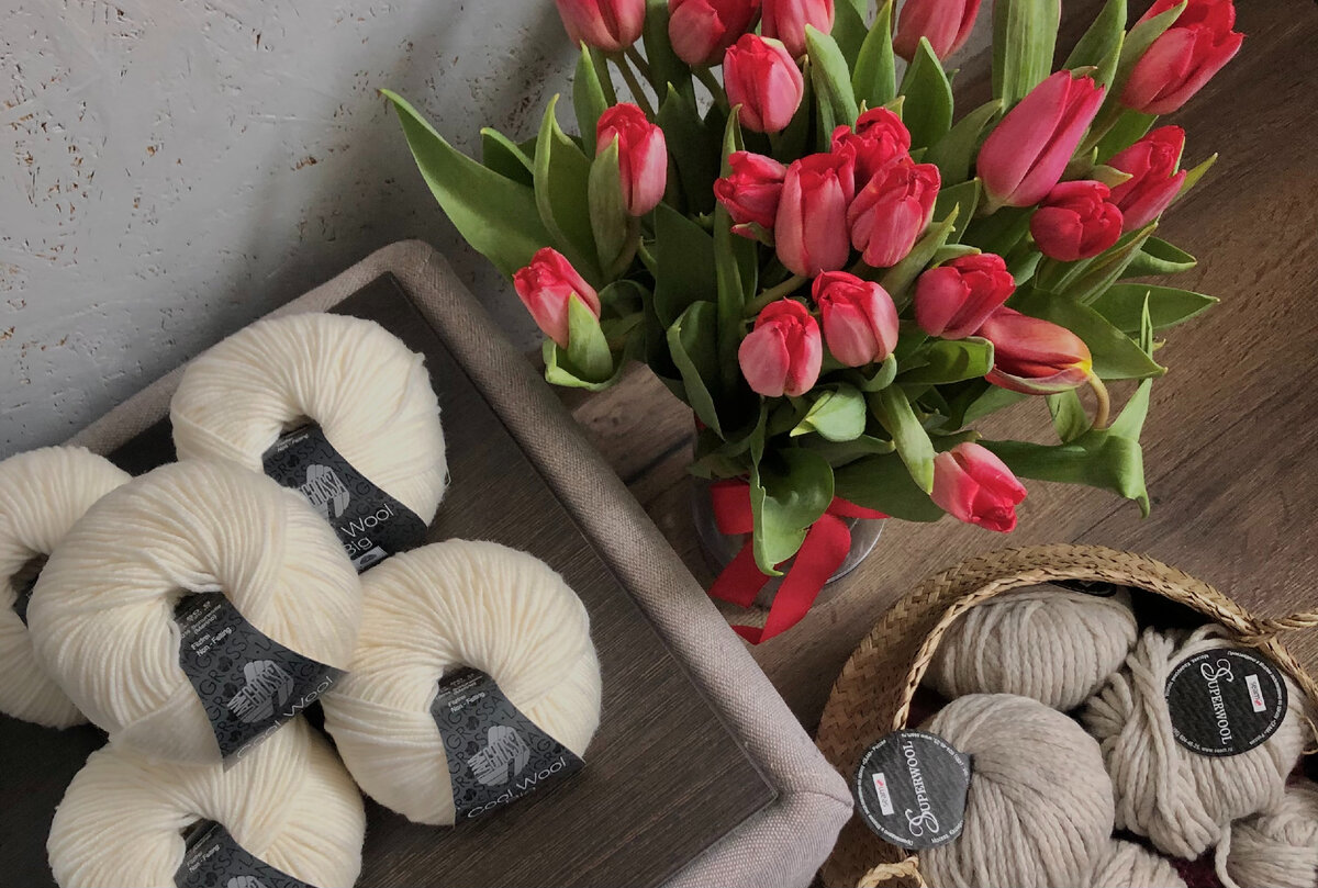 Пряжа из моих запасов. Личное фото автора