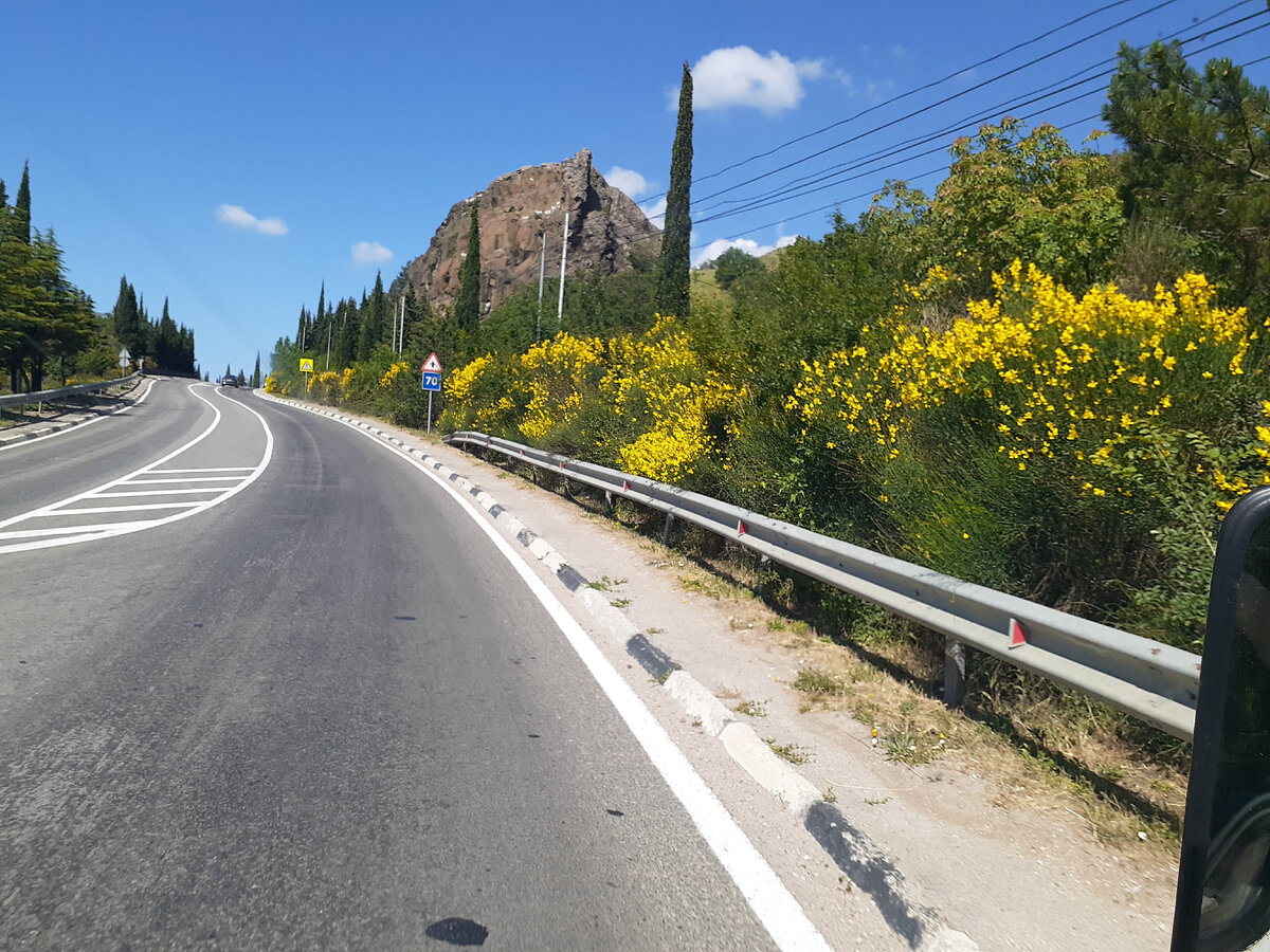 вид из окна во время езды по Севастопольской дороге (фото автора)