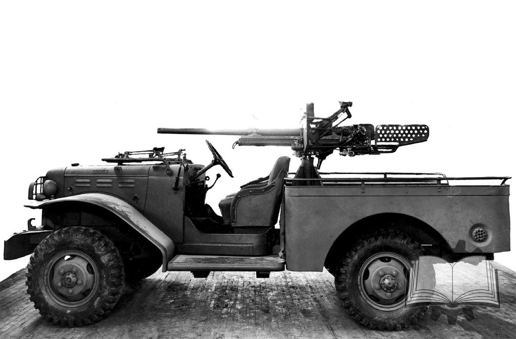 Исходная конфигурация истребителя танков на базе Dodge T214. Ее отвергли, поскольку имелись проблемы с круговым сектором обстрела.