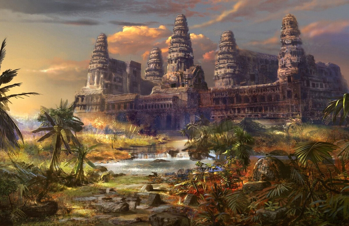 Эта страна была настоящим раем!
Источник: https://screenbeauty.com/image/wallpapers/temple-destruction-palms-135331.jpg