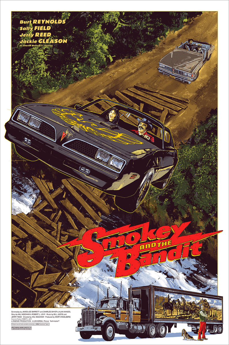"Smokey and the Bandit", 1977. В отечественном прокате - "Полицейский и Бандит".