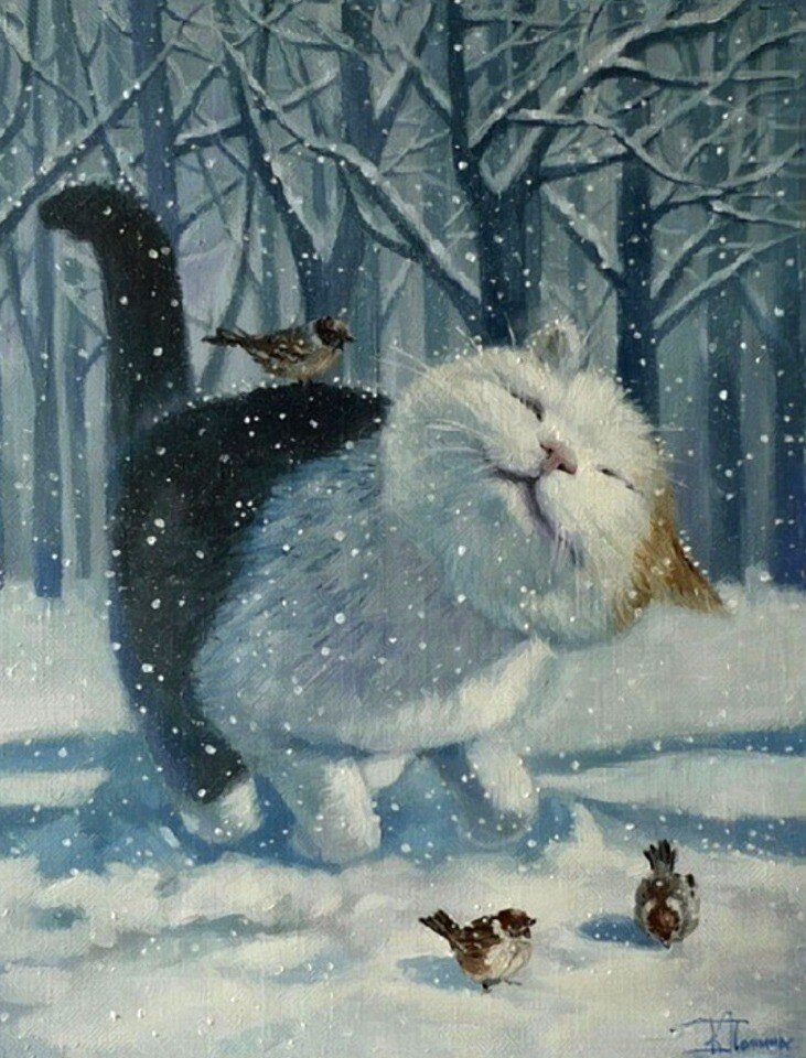 Из серии "Снежок", художник Кира Панина