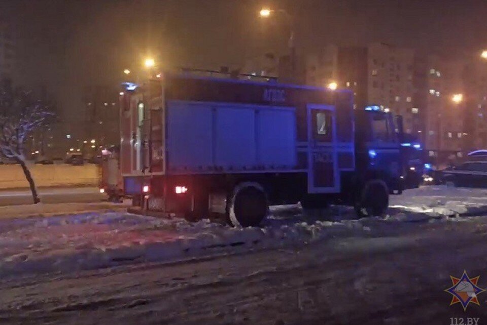     В Минске 29 ноября горело общежитие. Фото: МЧС