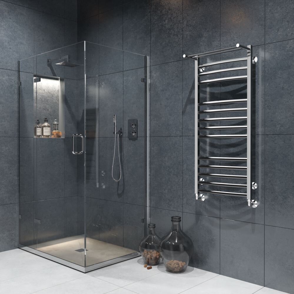 Водяной полотенцесушитель Larusso Гранд П14 50*120 с полкой