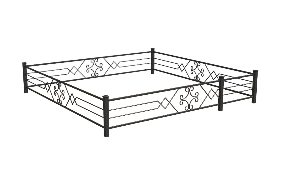 Оградки на кладбище фото. Кованые ограды от Креатив Металл