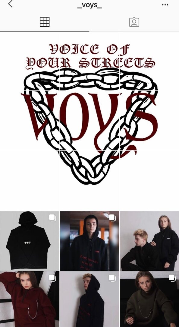 Аккаунт нашего бренда в инстаграм