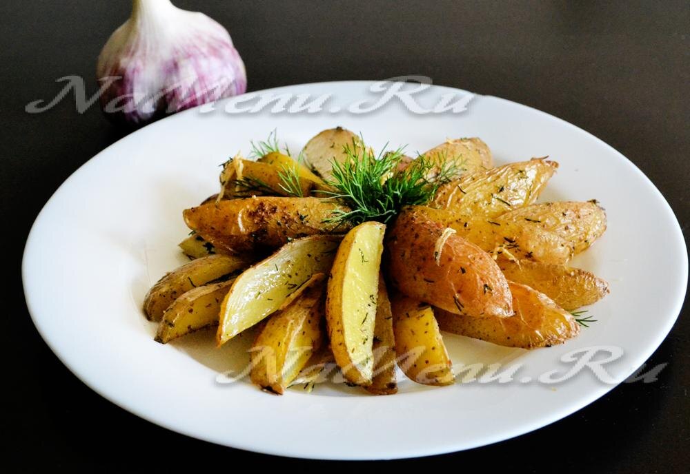 Чесночная картошка "Объедение" в духовке